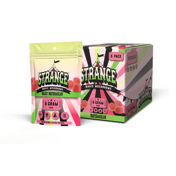 STRANGE MAGIC MUSHROOM GUMMIIES (6 GRAM PACK 12 CT) 6 PIECES