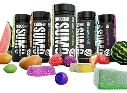 HALF BAK'D 10,000MG+PER JAR (420MG PER GUMMY) SUMO GUMMIES