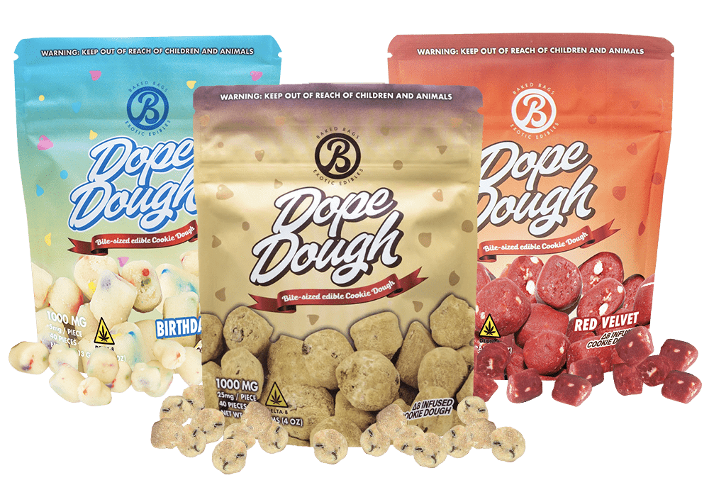 DOPE DOUGH DELTA INFUSED COOKIE DOUGH (200MG) 40 PIECES