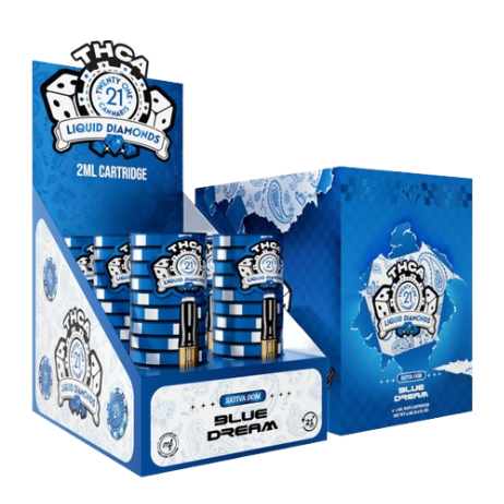 TWENTY ONE CANNABIS THC A LIQUID DIAMOND 2 ML CARTS