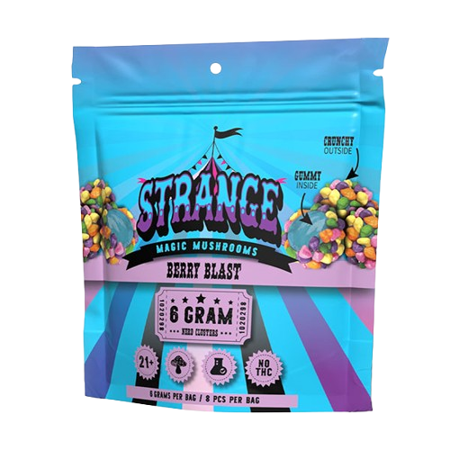 STRANGE CLUSTER  MAGIC MUSHROOM GUMMIES (6 GRAM PACK 8 CT) 6 PIECES